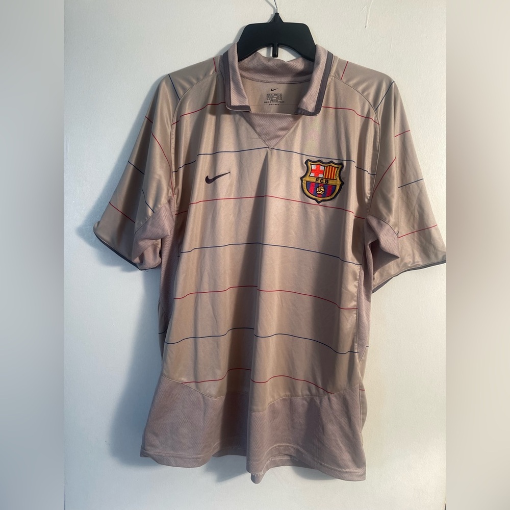 Nike Men's Tan Barcelona Jersey